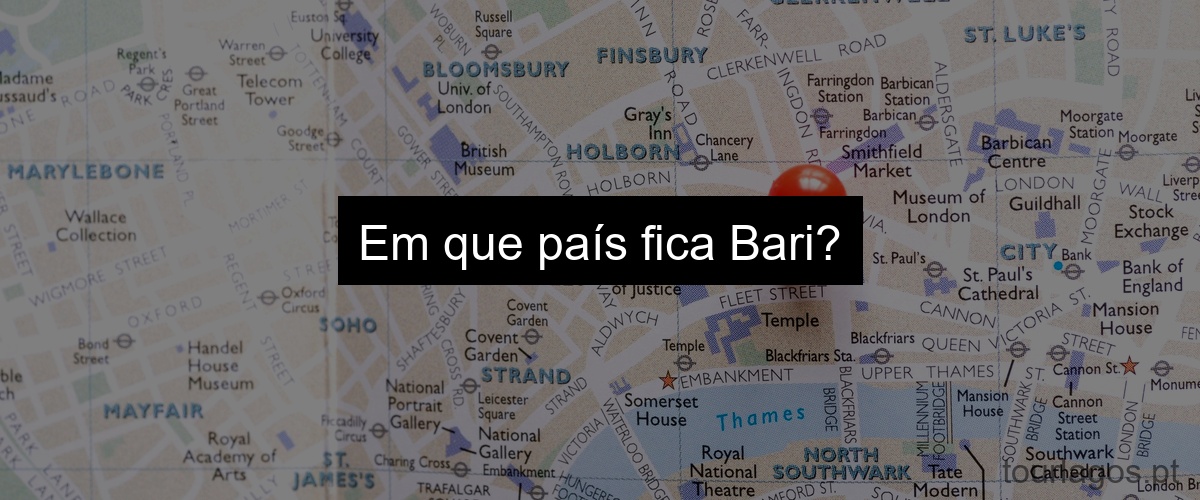 Em que país fica Bari?