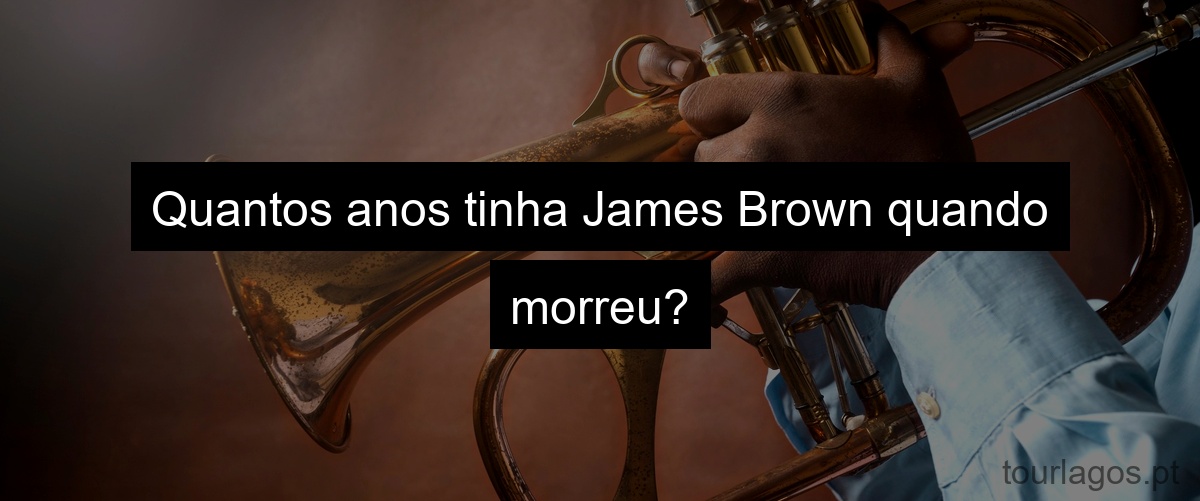 Quantos anos tinha James Brown quando morreu?